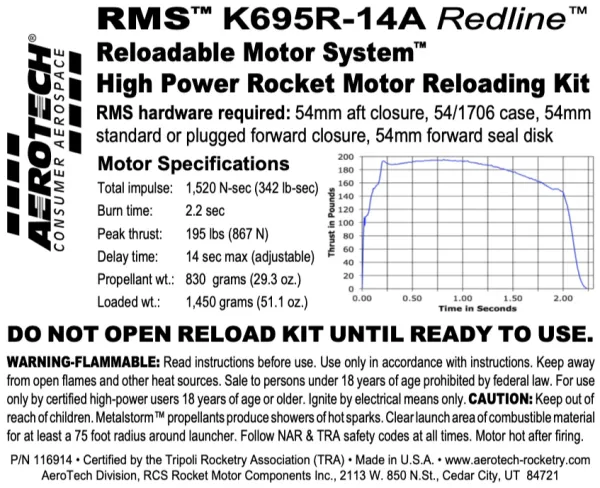Aerotech K695R-14A (P2)